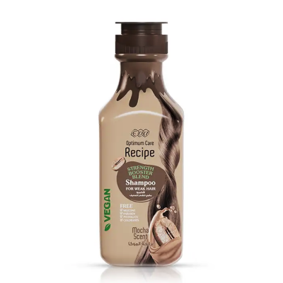 EVA OPTIMUM CARE RECIPE MOCHA SCENT STRENGTH BOOSTER BLEND — SHAMPOO FOR WEAK HAIR 350 ML